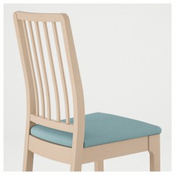 Фото1.Кресло, береза, сиденья Orrsta светло-голубой EKEDALEN IKEA 592.652.44